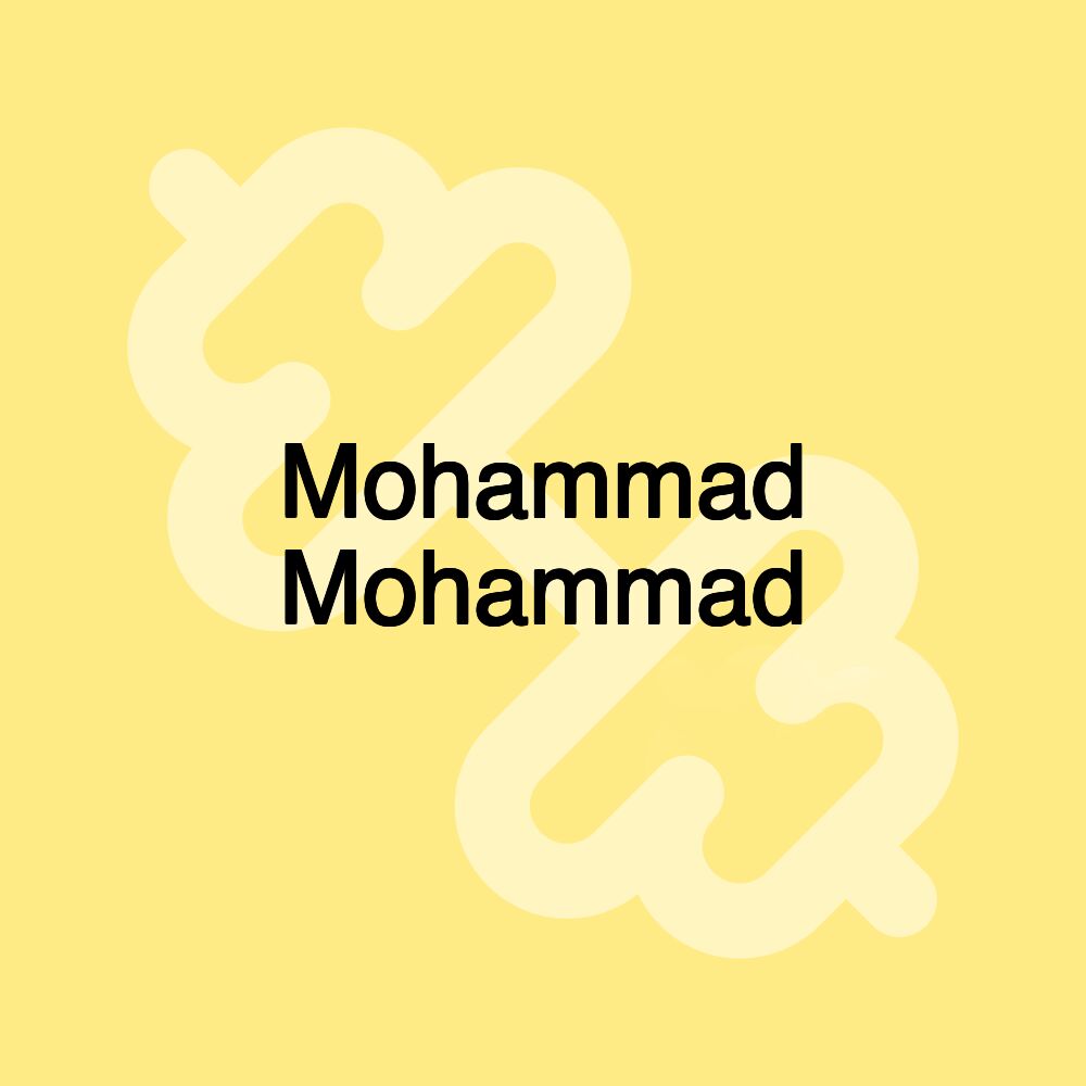 Mohammad Mohammad