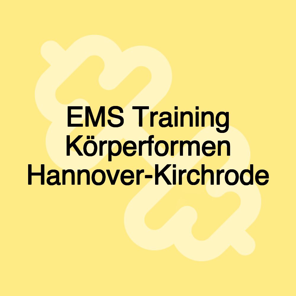 EMS Training Körperformen Hannover-Kirchrode