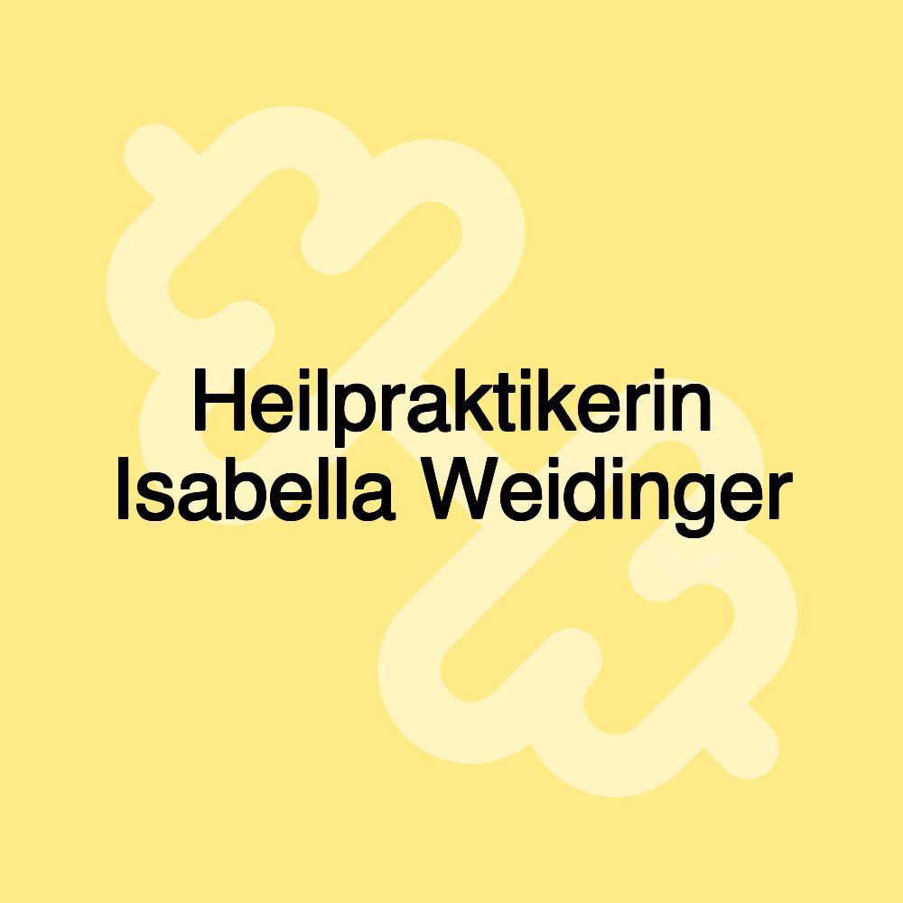 Heilpraktikerin Isabella Weidinger