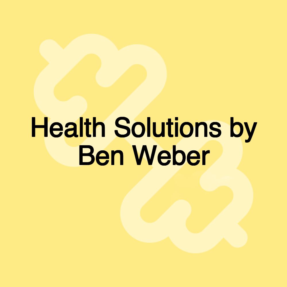 Health Solutions by Ben Weber