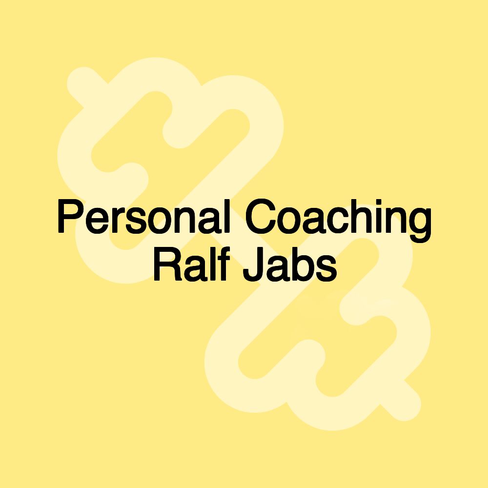 Personal Coaching Ralf Jabs