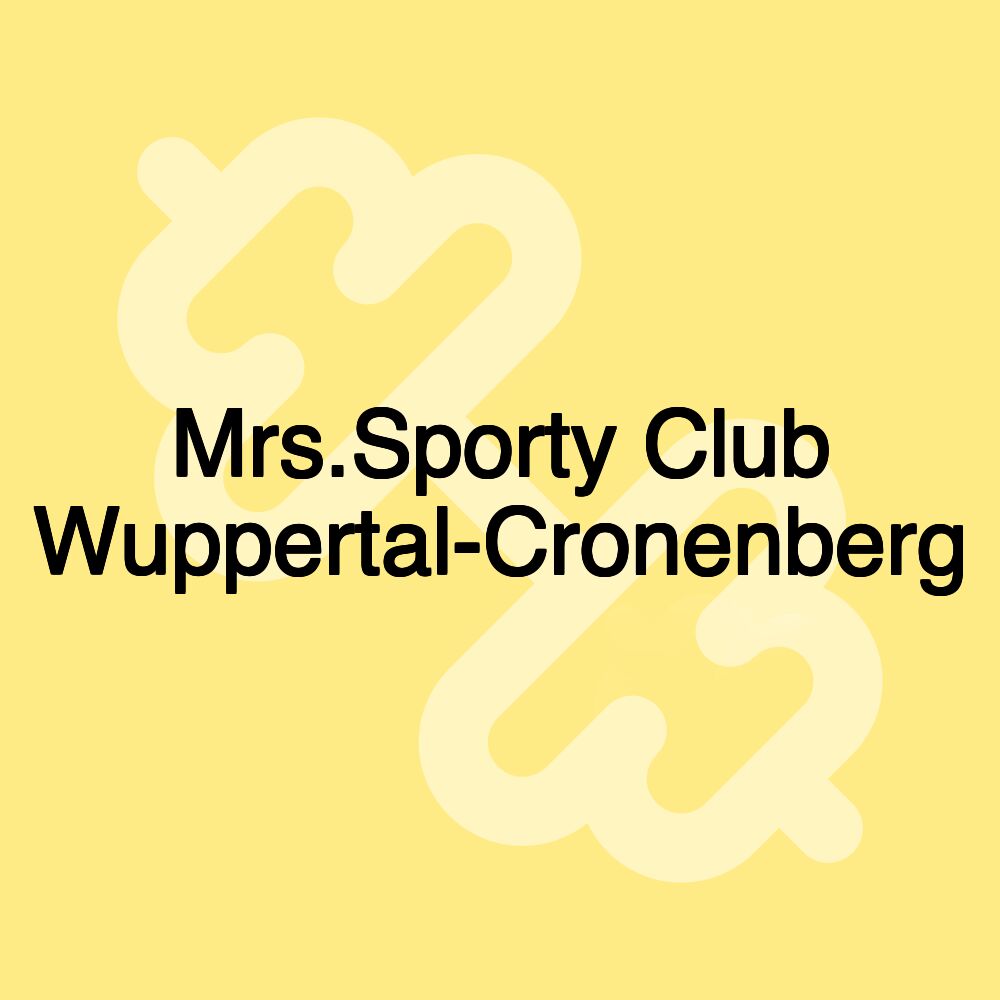 Mrs.Sporty Club Wuppertal-Cronenberg