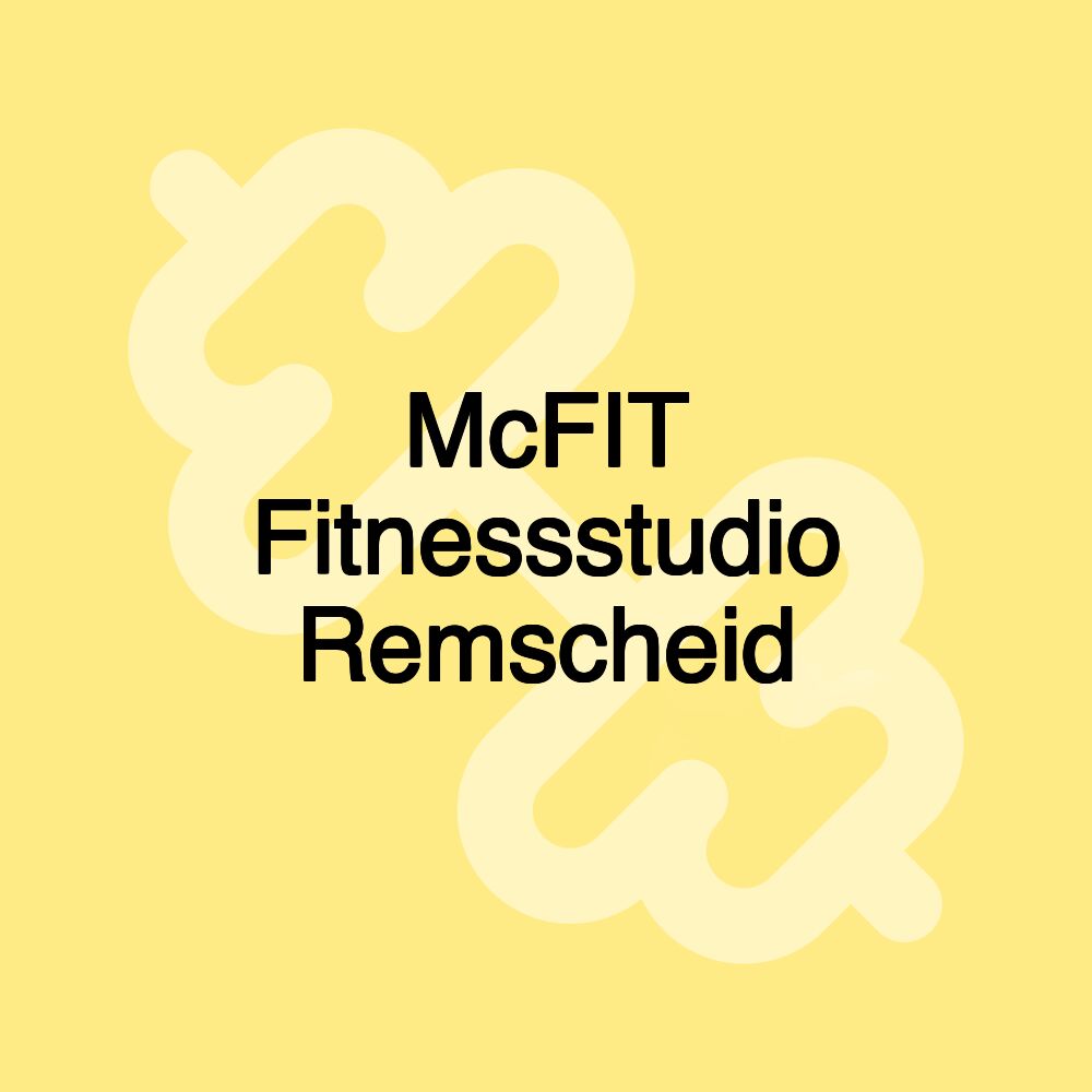 McFIT Fitnessstudio Remscheid