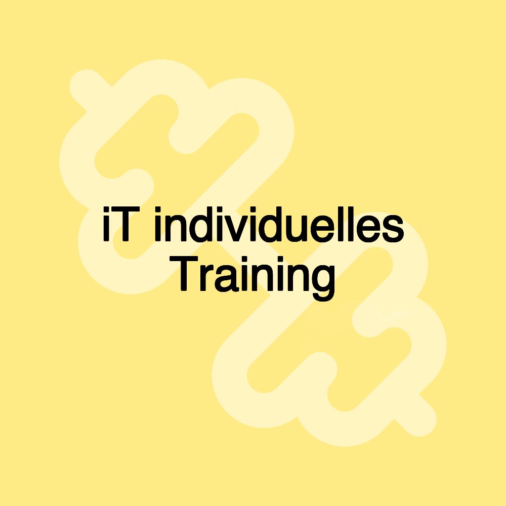 iT individuelles Training