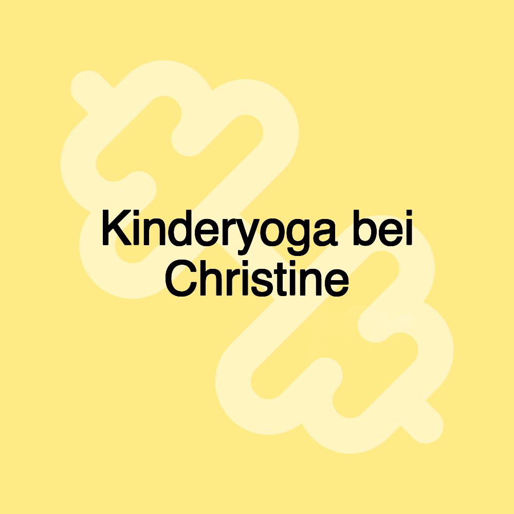 Kinderyoga bei Christine