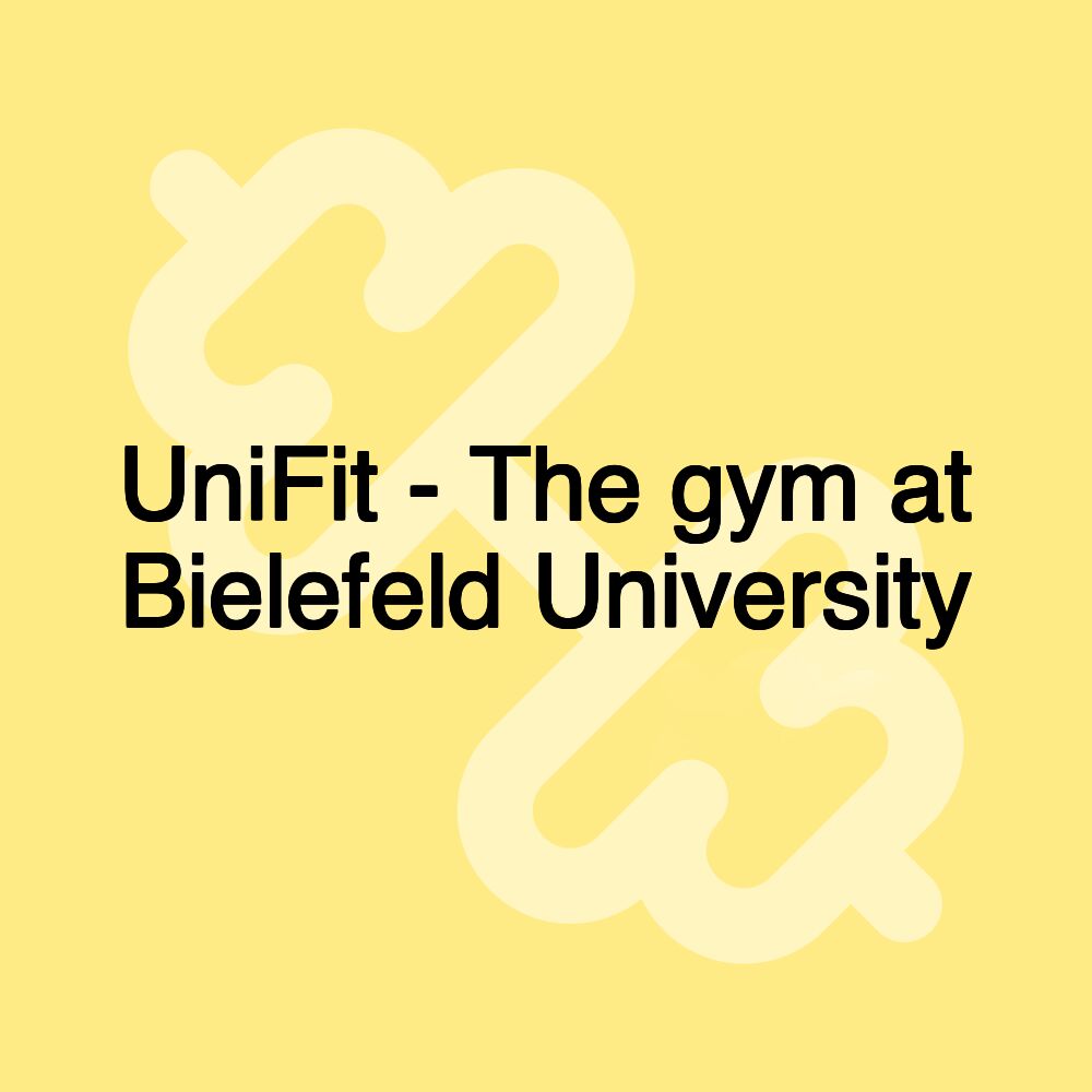 UniFit - The gym at Bielefeld University