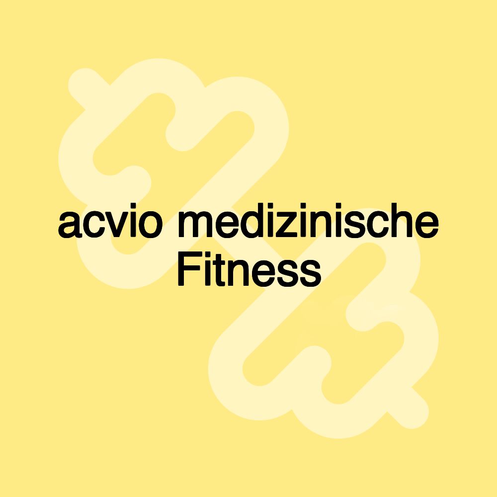 acvio medizinische Fitness