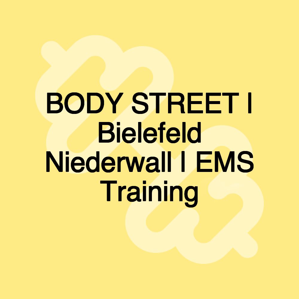 BODY STREET | Bielefeld Niederwall | EMS Training