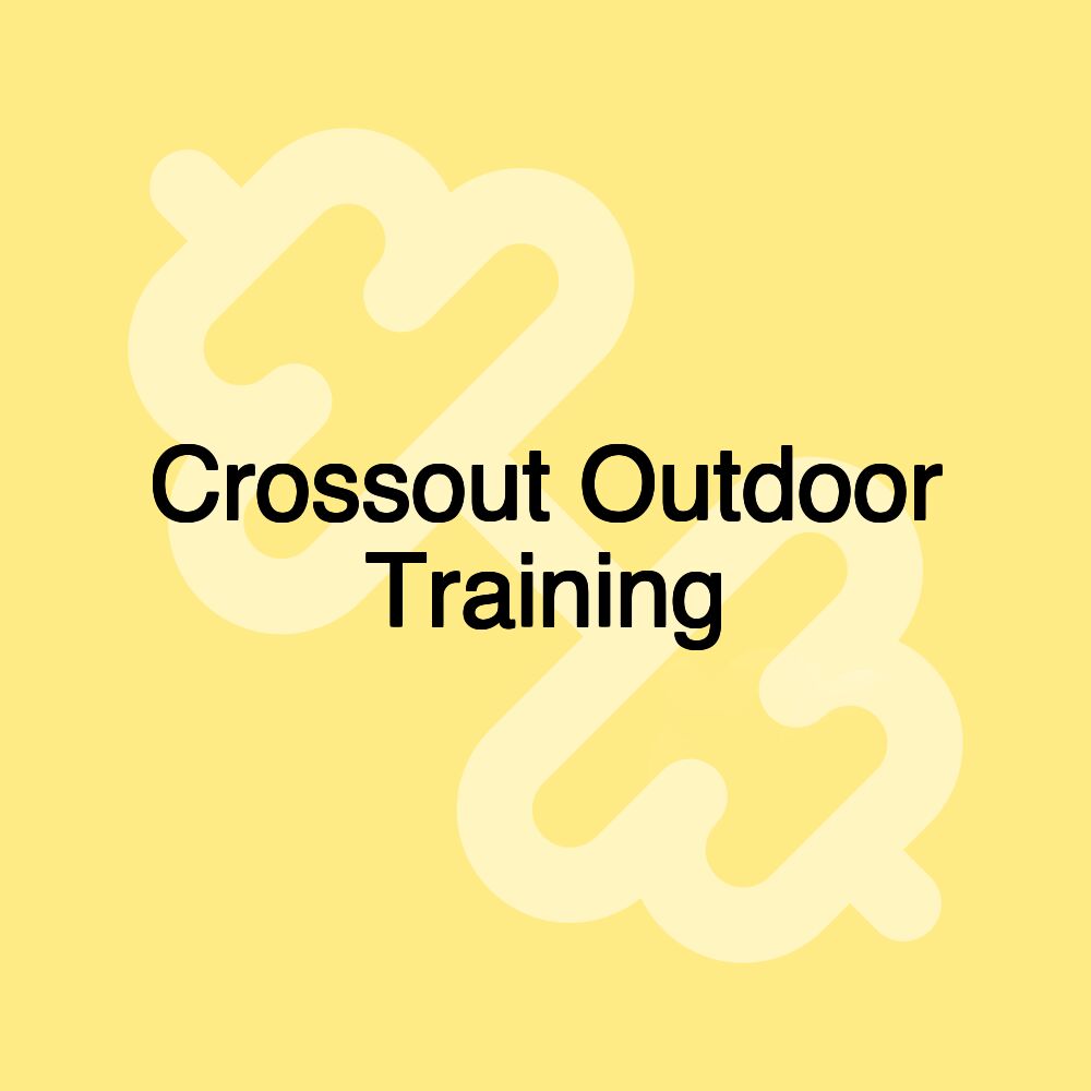 Crossout Outdoor Training