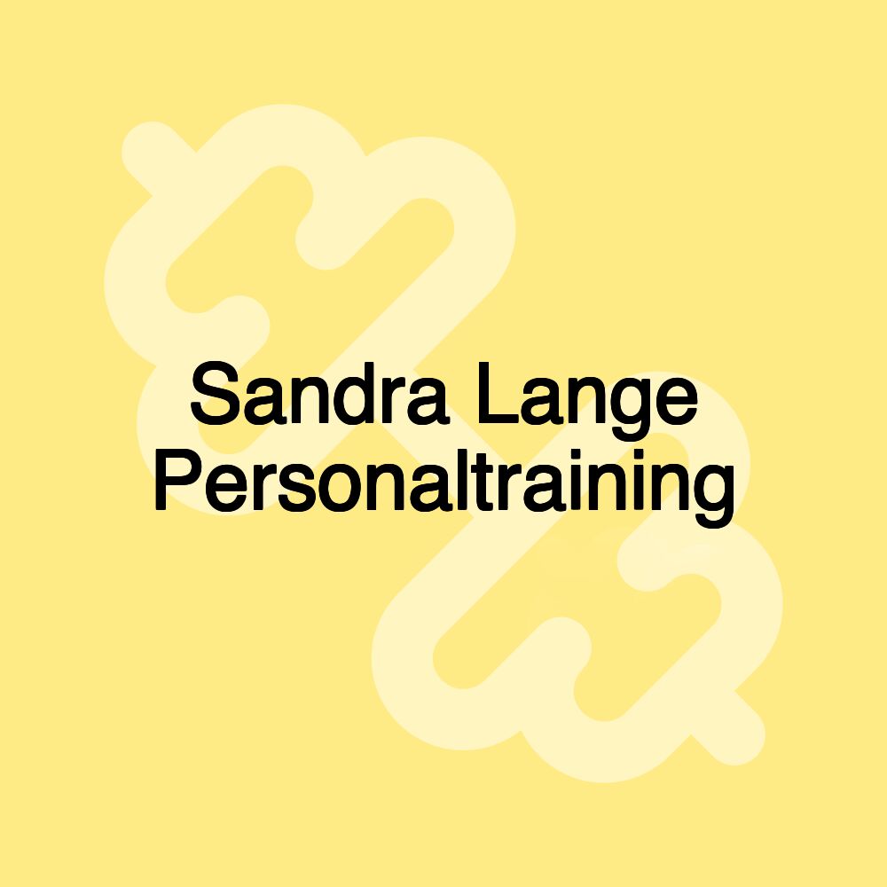 Sandra Lange Personaltraining