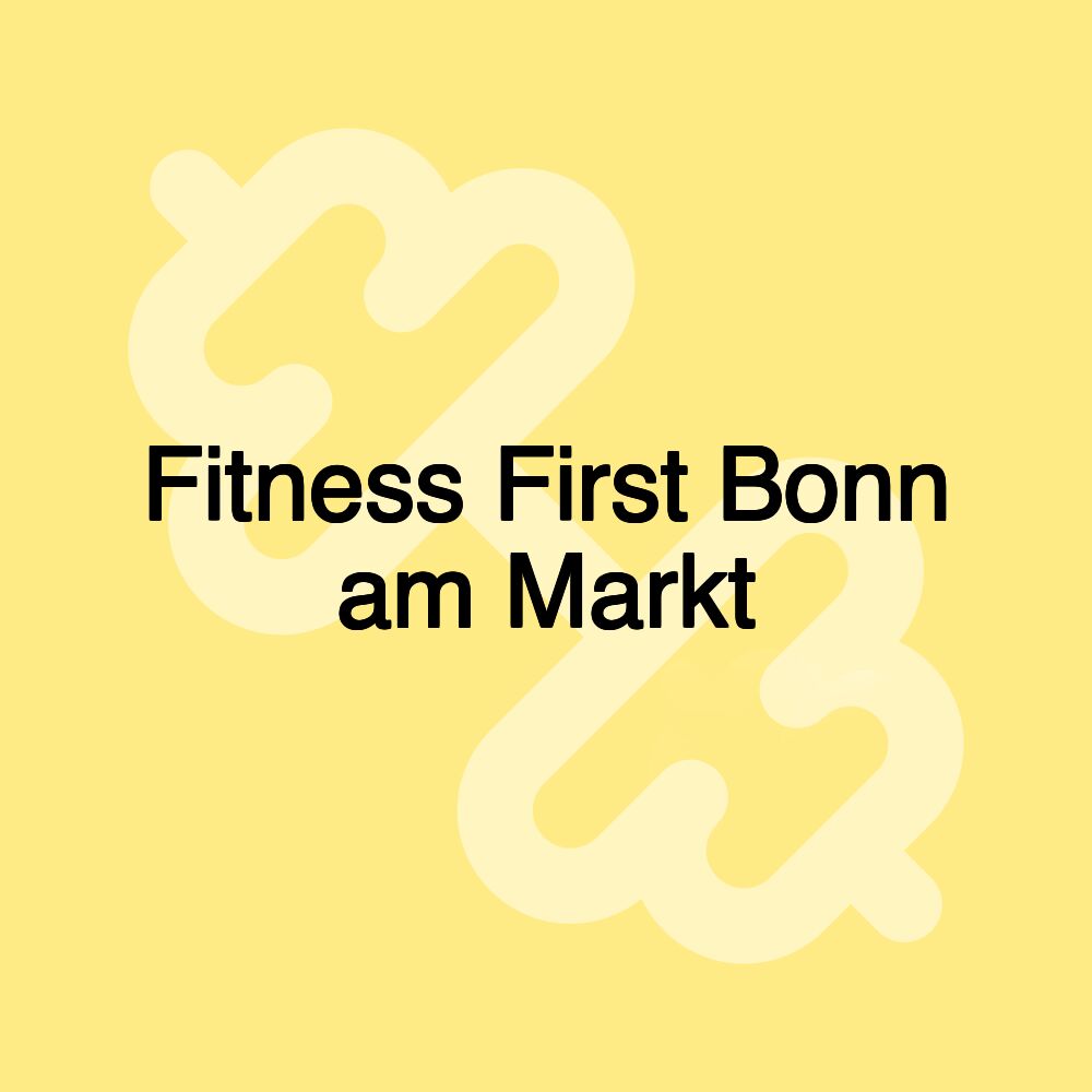 Fitness First Bonn am Markt