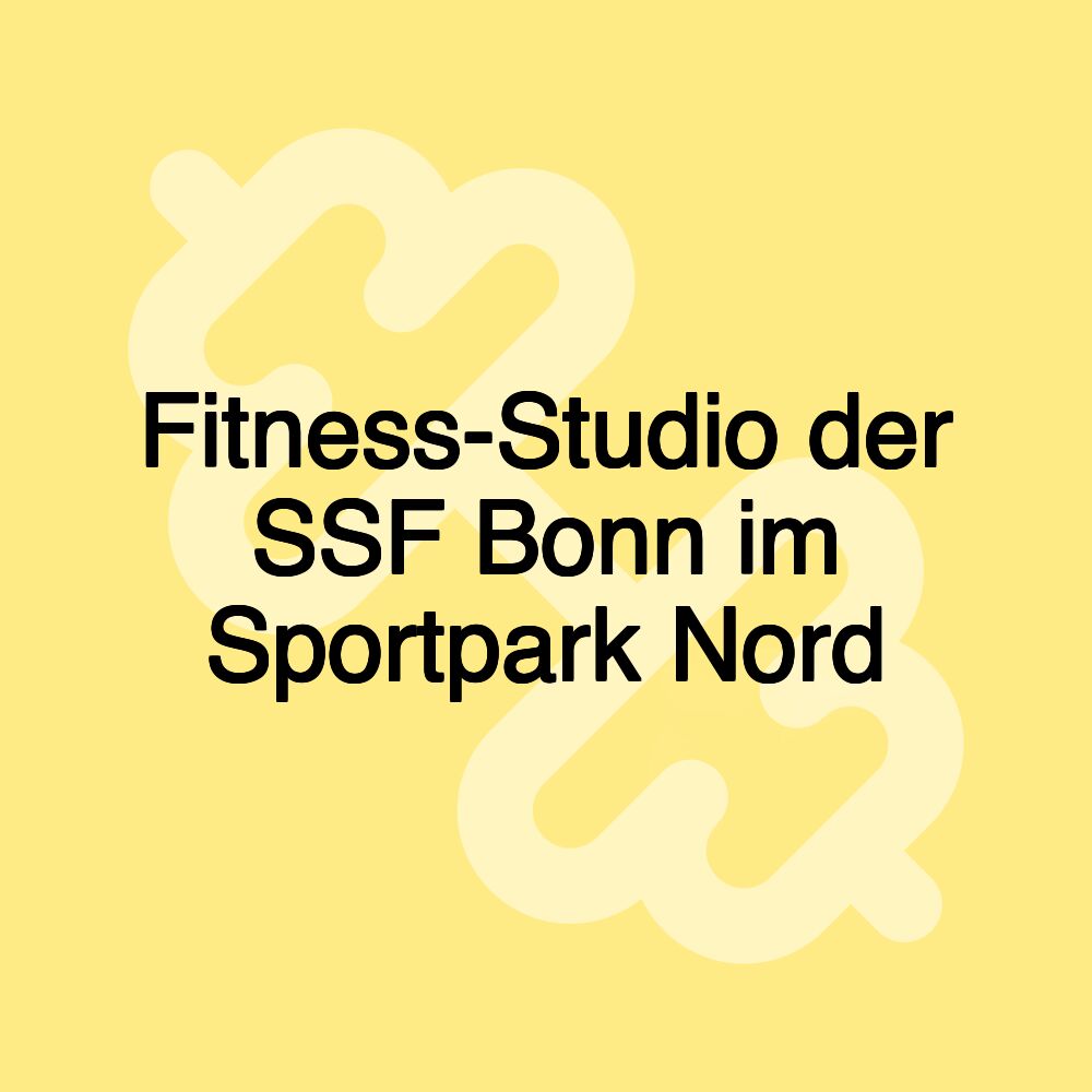 Fitness-Studio der SSF Bonn im Sportpark Nord