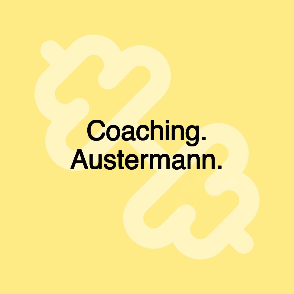 Coaching. Austermann.