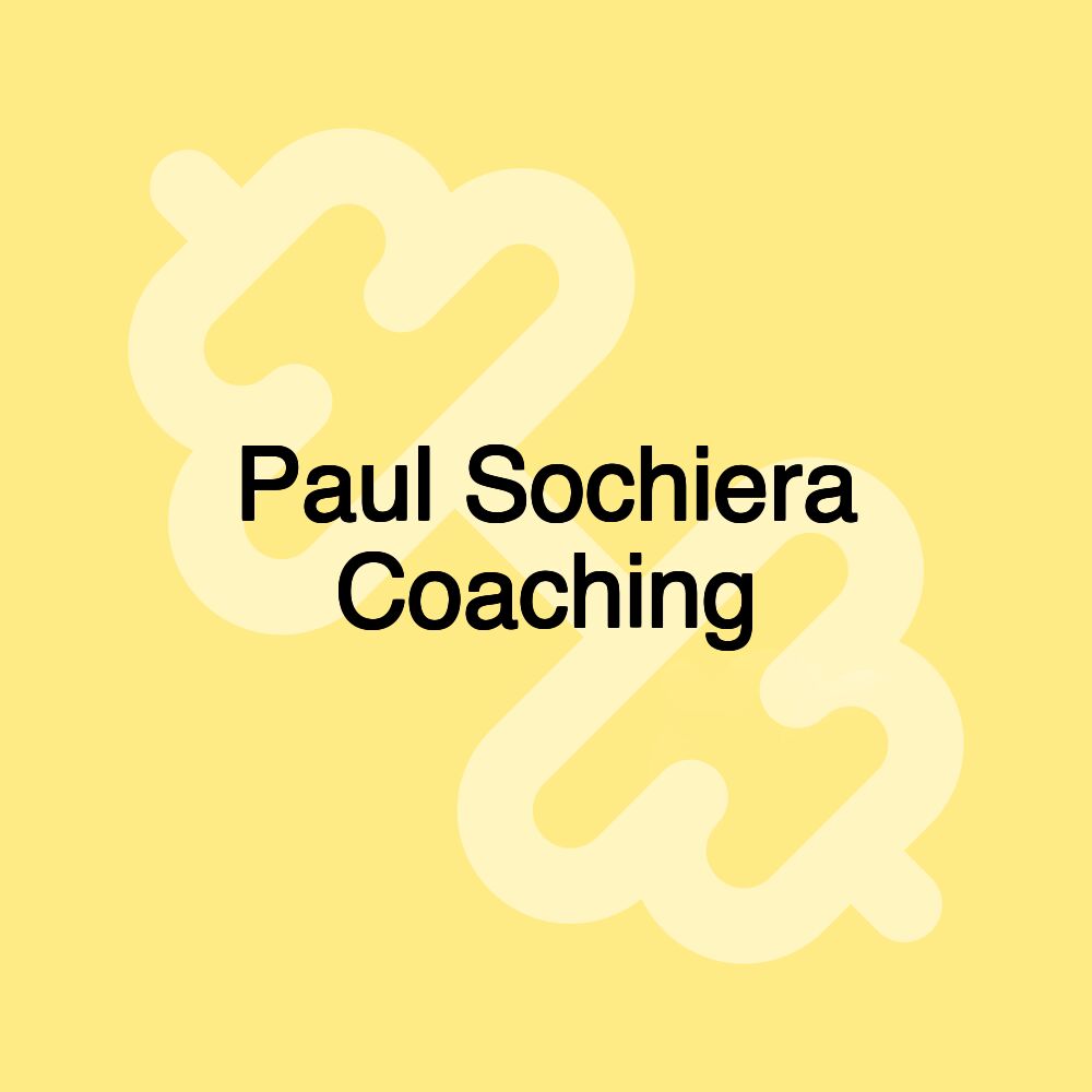 Paul Sochiera Coaching