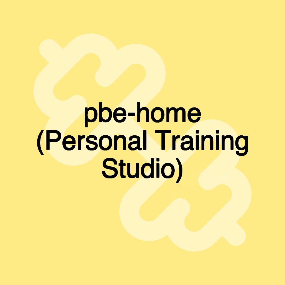 pbe-home (Personal Training Studio)