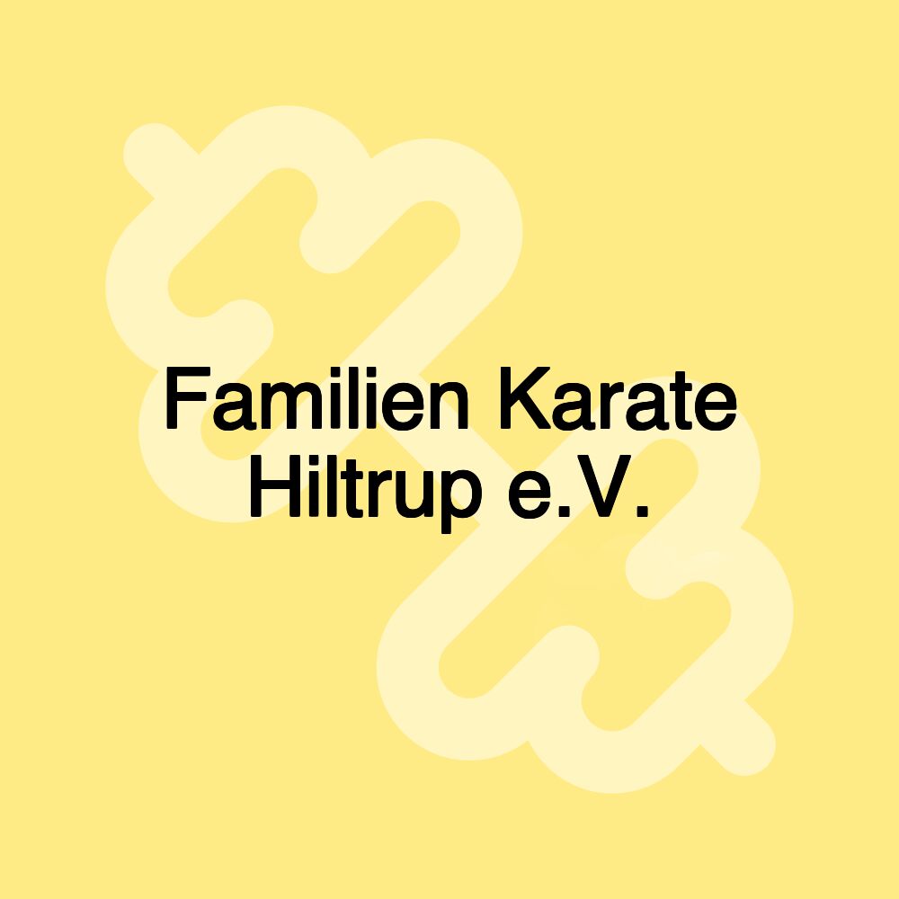 Familien Karate Hiltrup e.V.