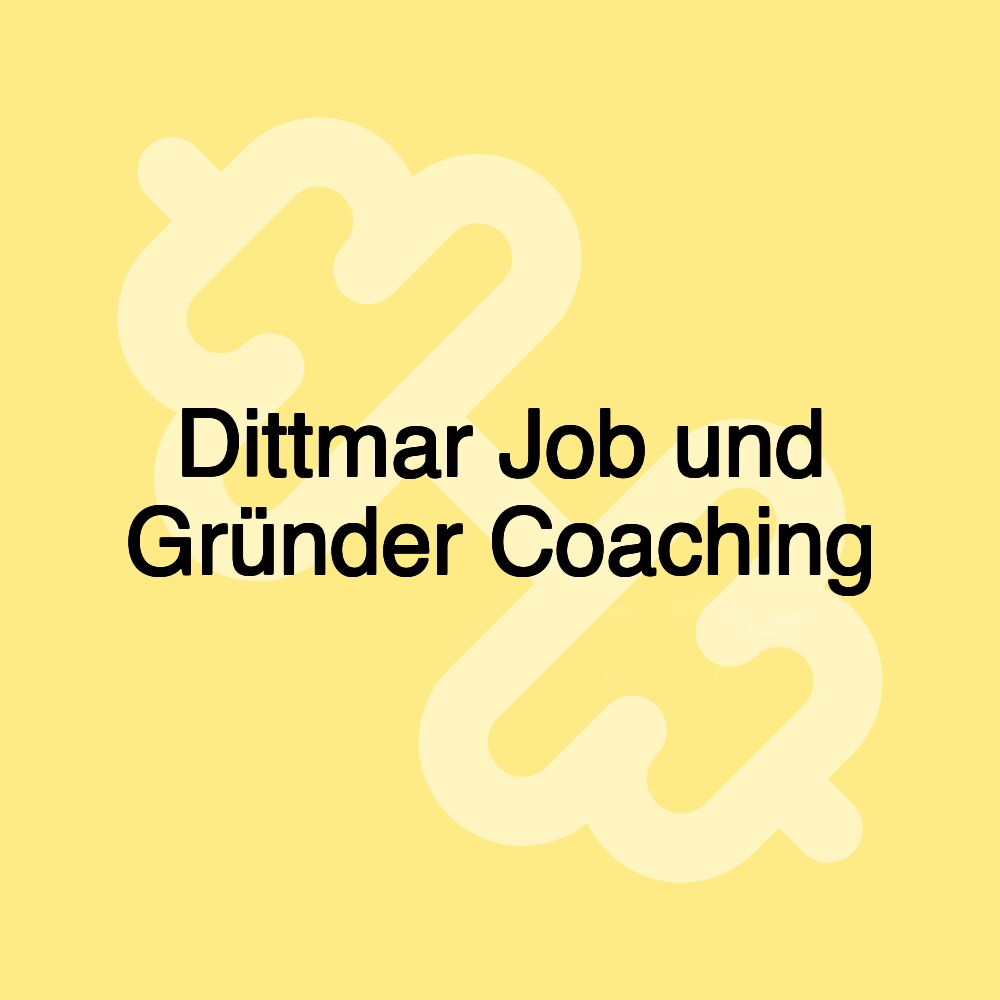 Dittmar Job und Gründer Coaching