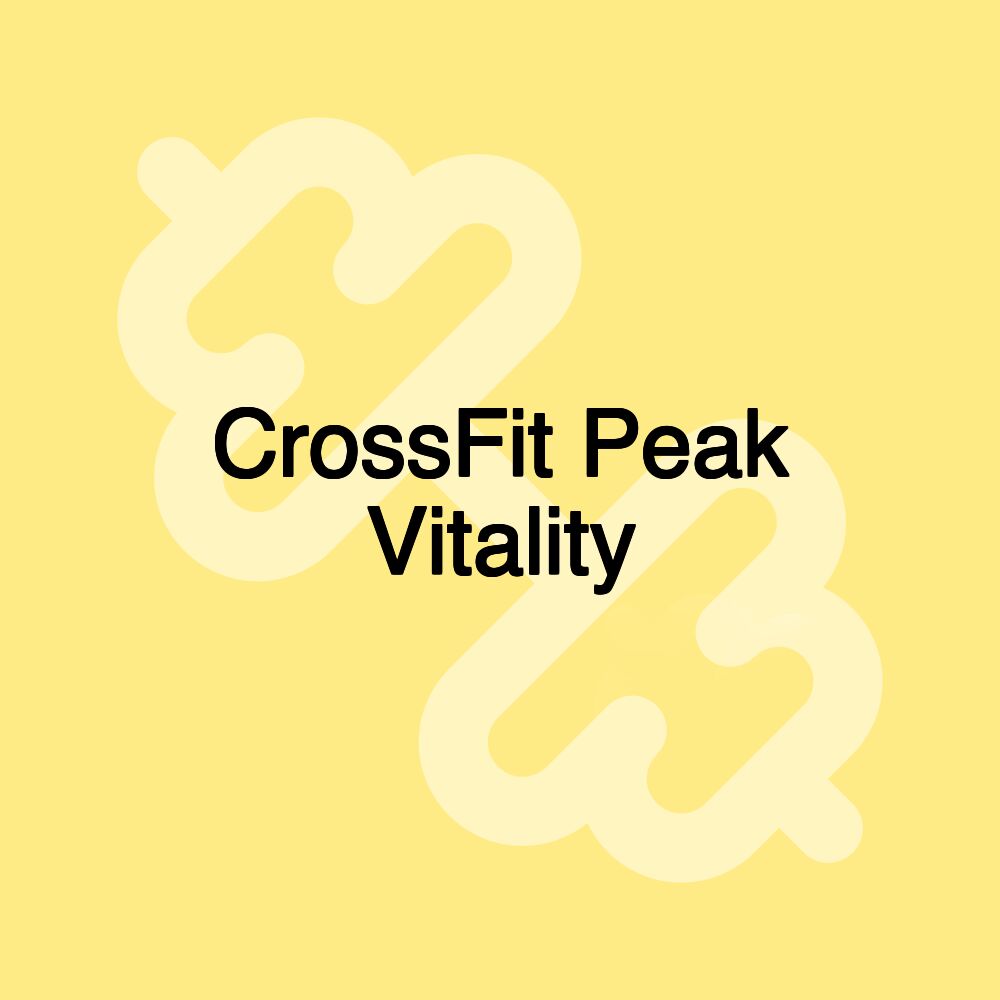 CrossFit Peak Vitality