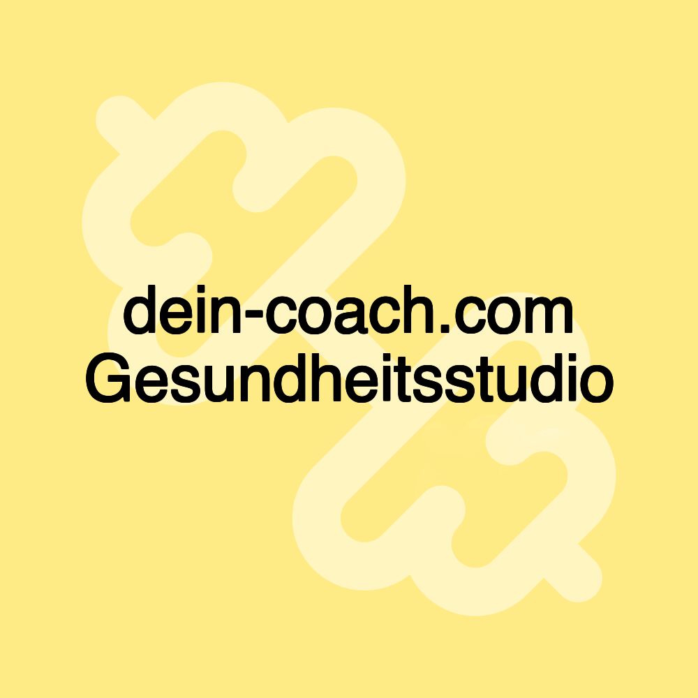 dein-coach.com Gesundheitsstudio