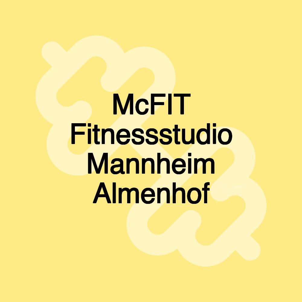 McFIT Fitnessstudio Mannheim Almenhof