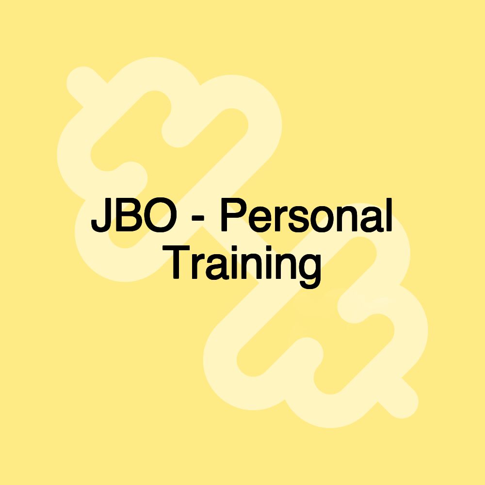 JBO - Personal Training