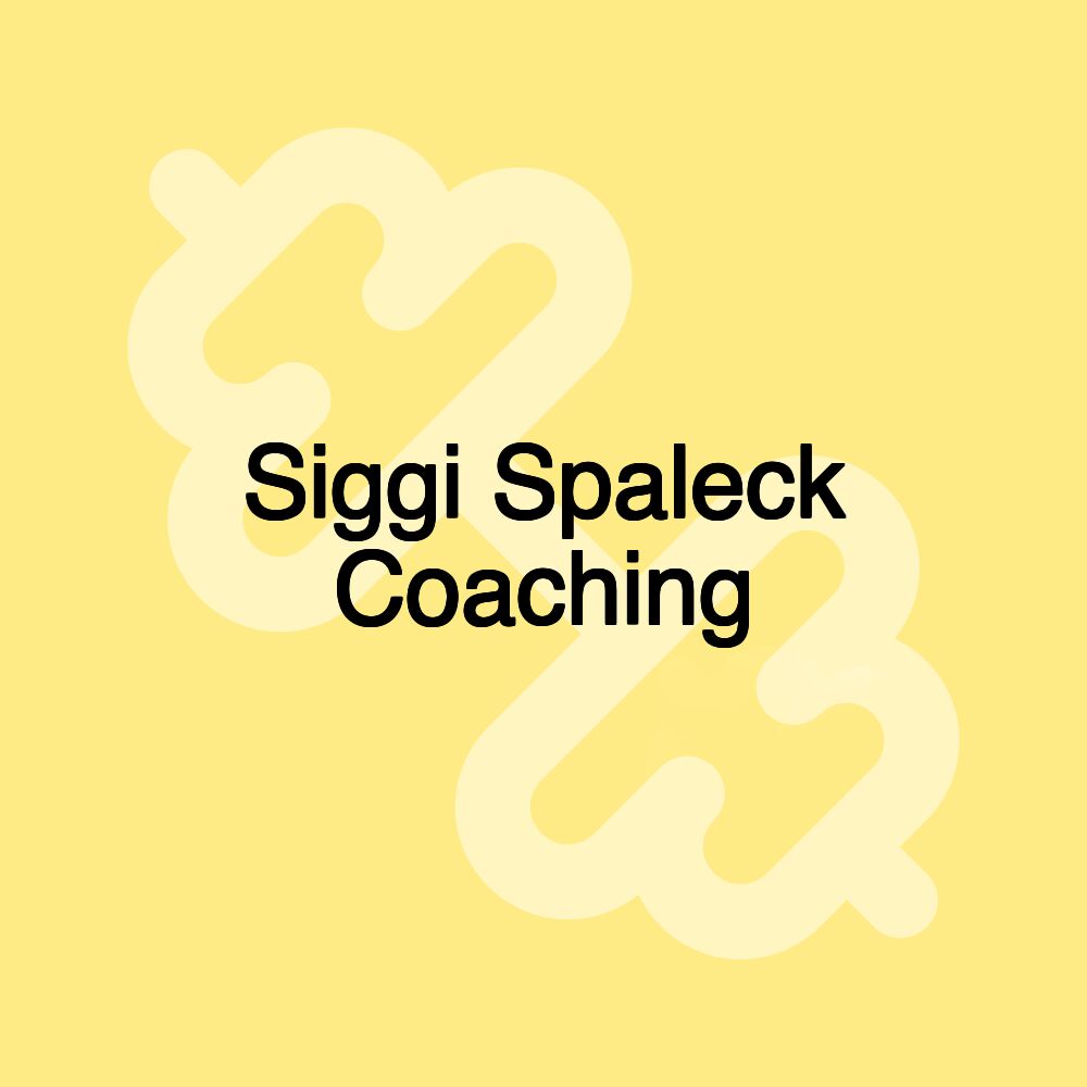 Siggi Spaleck Coaching