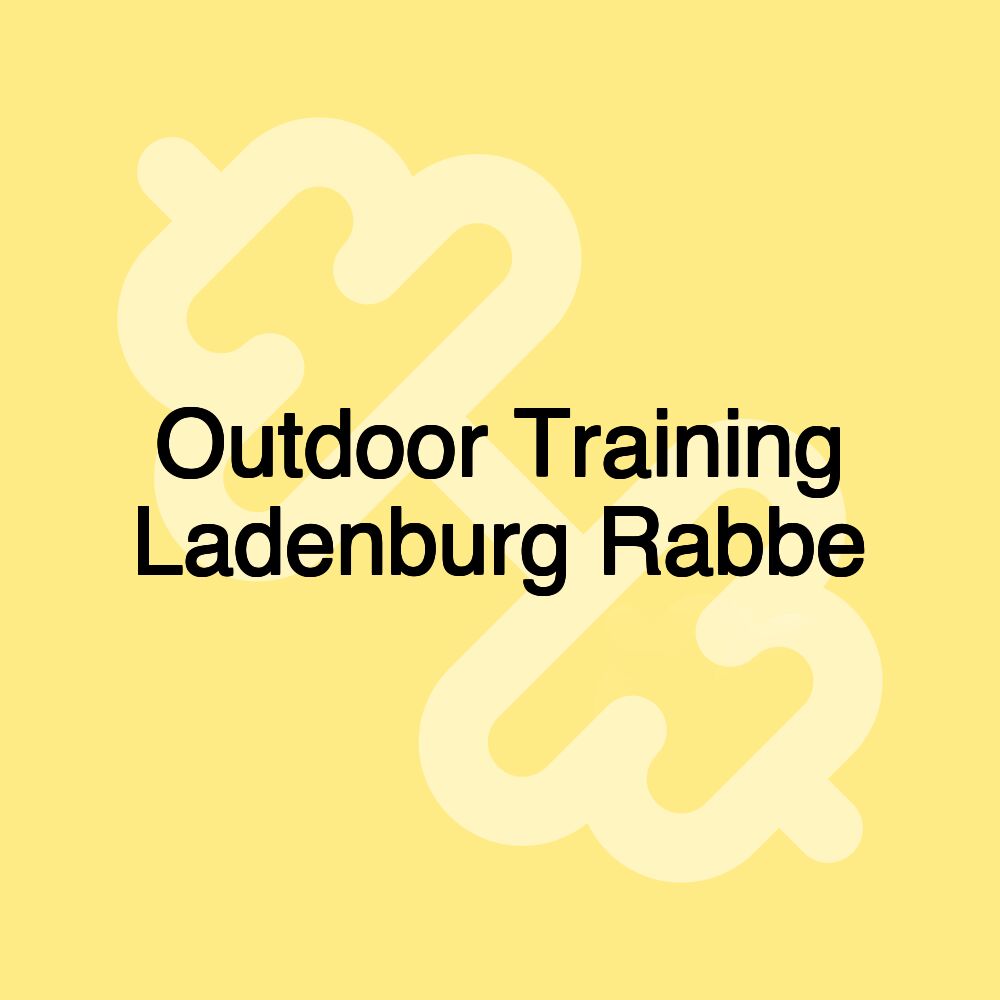 Outdoor Training Ladenburg Rabbe