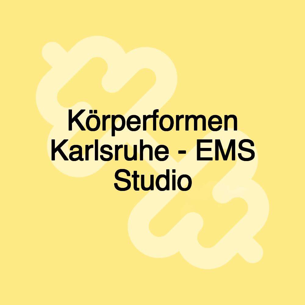 Körperformen Karlsruhe - EMS Studio