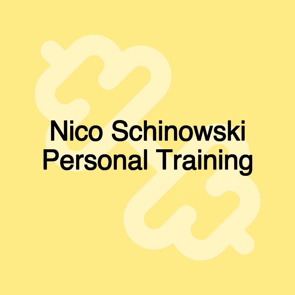 Nico Schinowski Personal Training