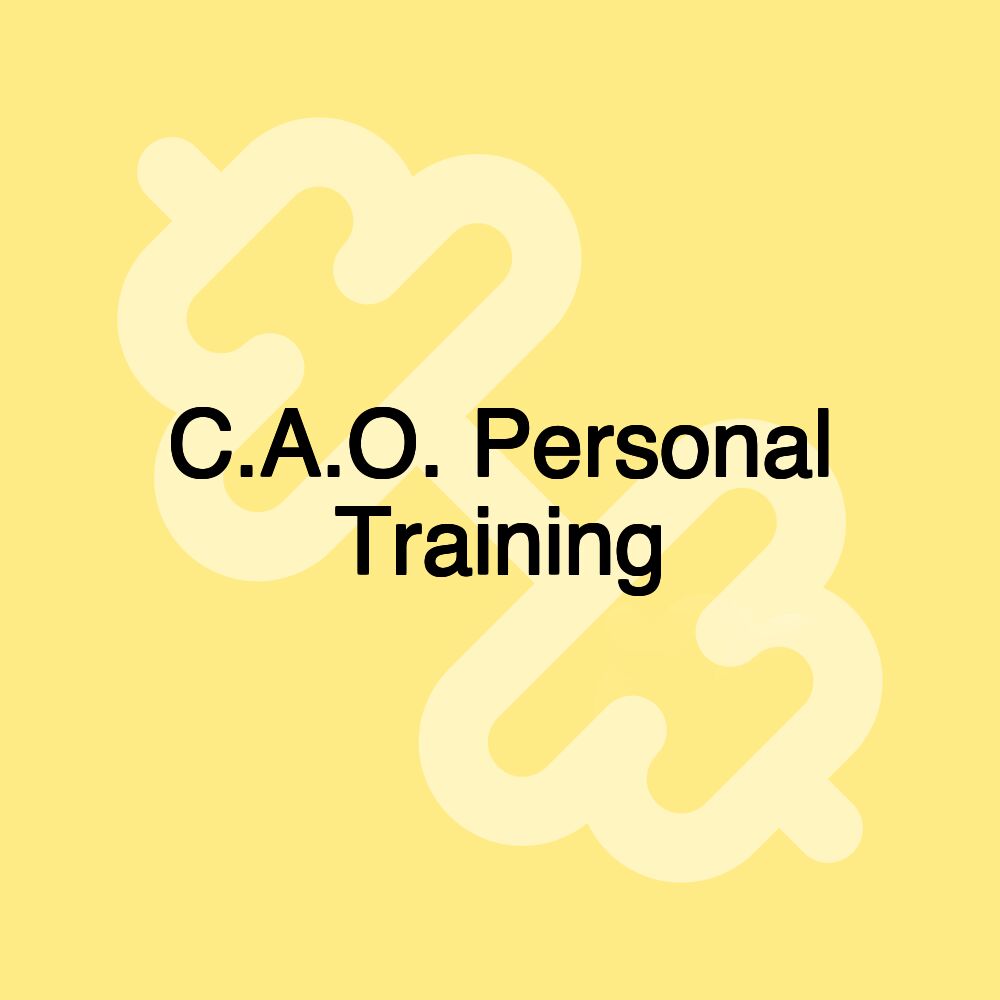 C.A.O. Personal Training