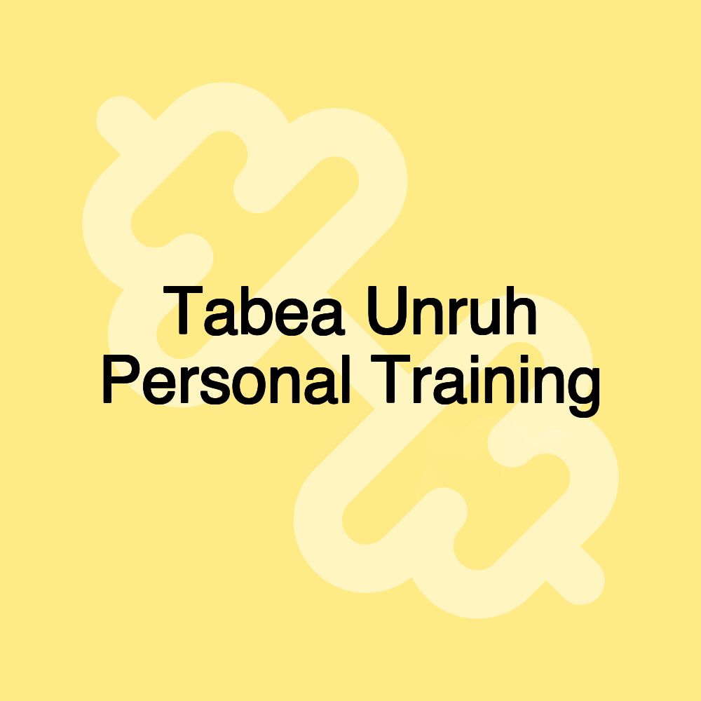 Tabea Unruh Personal Training