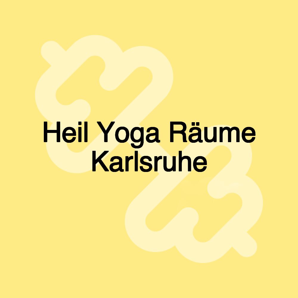 Heil Yoga Räume Karlsruhe