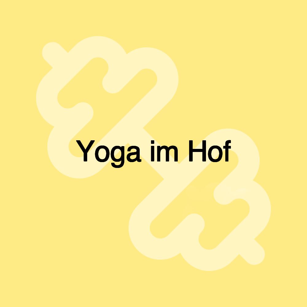 Yoga im Hof