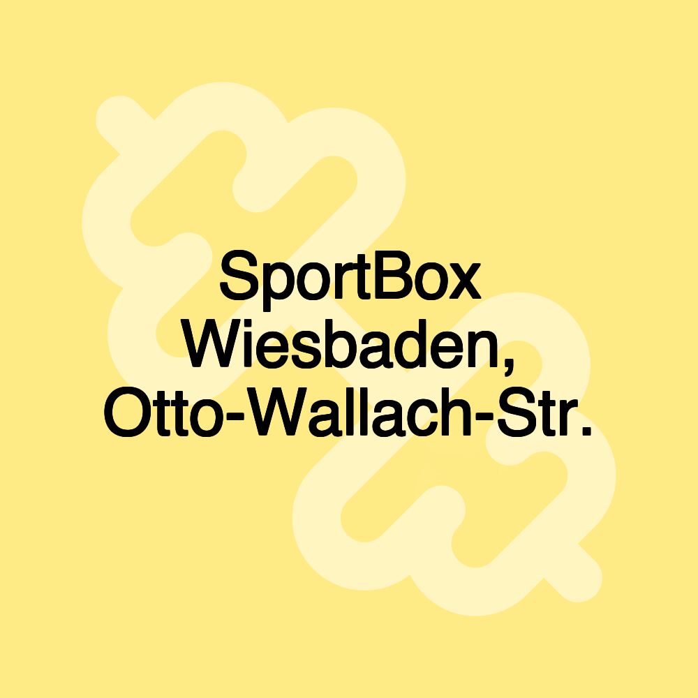 SportBox Wiesbaden, Otto-Wallach-Str.