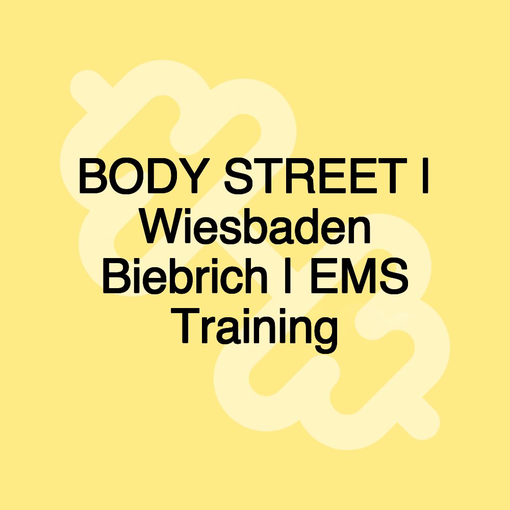 BODY STREET | Wiesbaden Biebrich | EMS Training