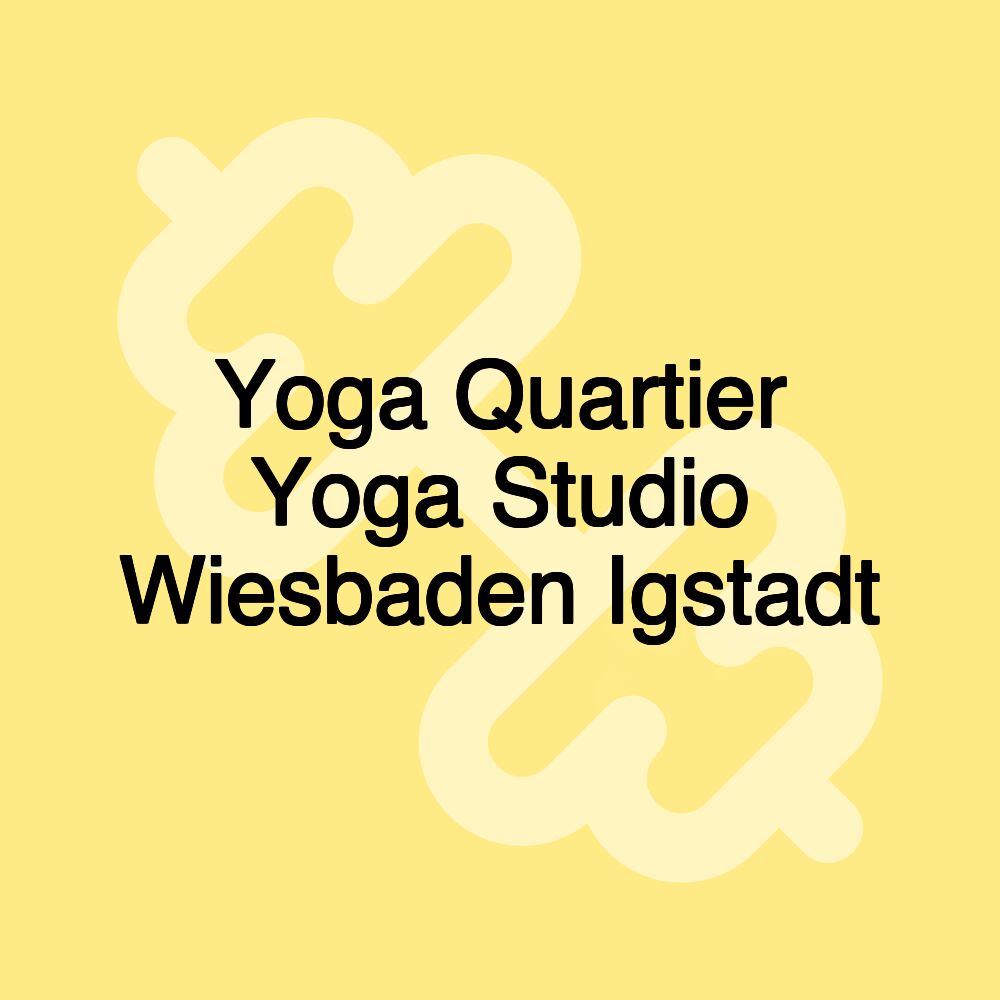 Yoga Quartier Yoga Studio Wiesbaden Igstadt