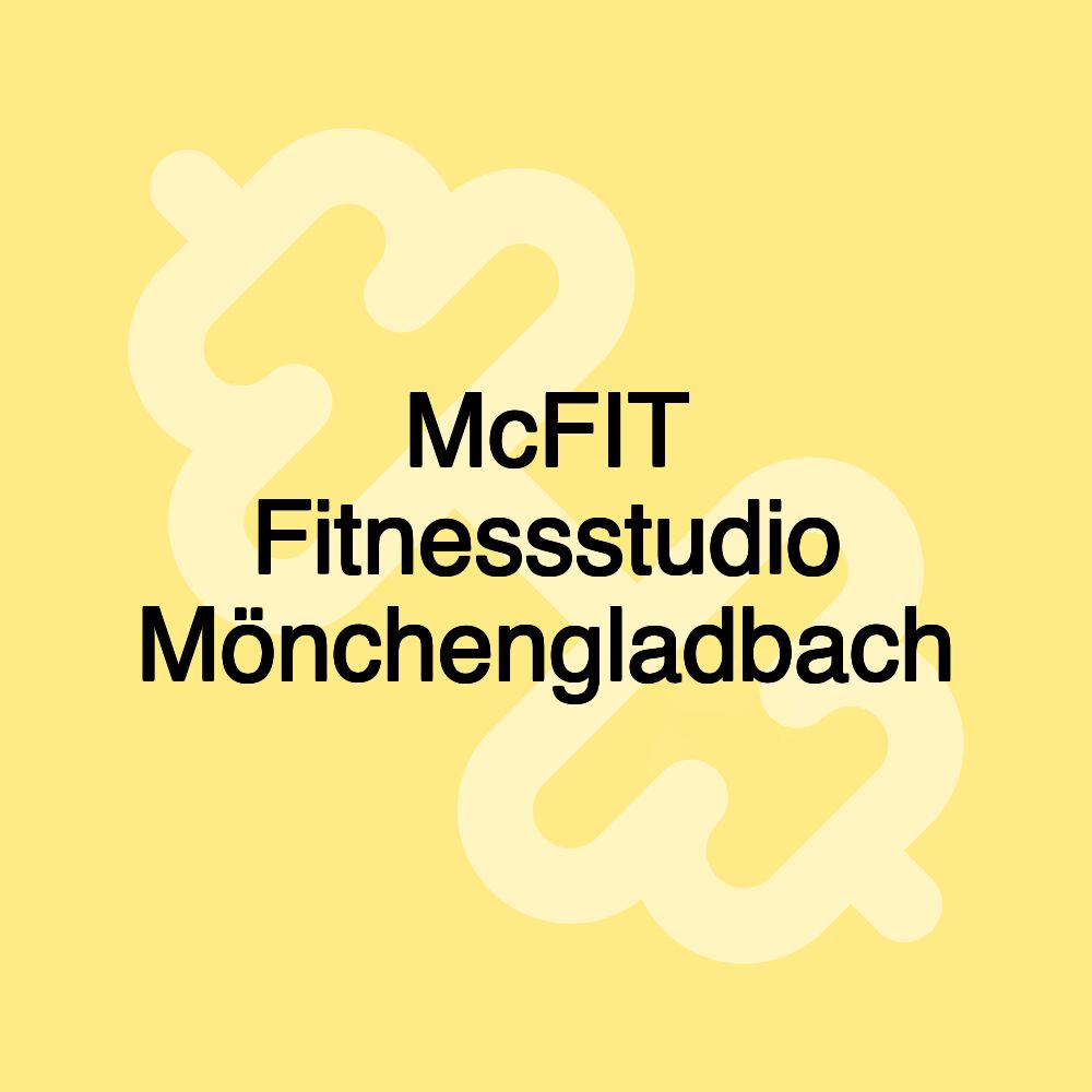 McFIT Fitnessstudio Mönchengladbach