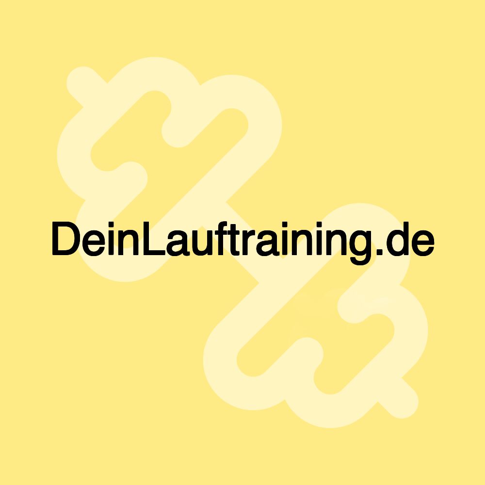 DeinLauftraining