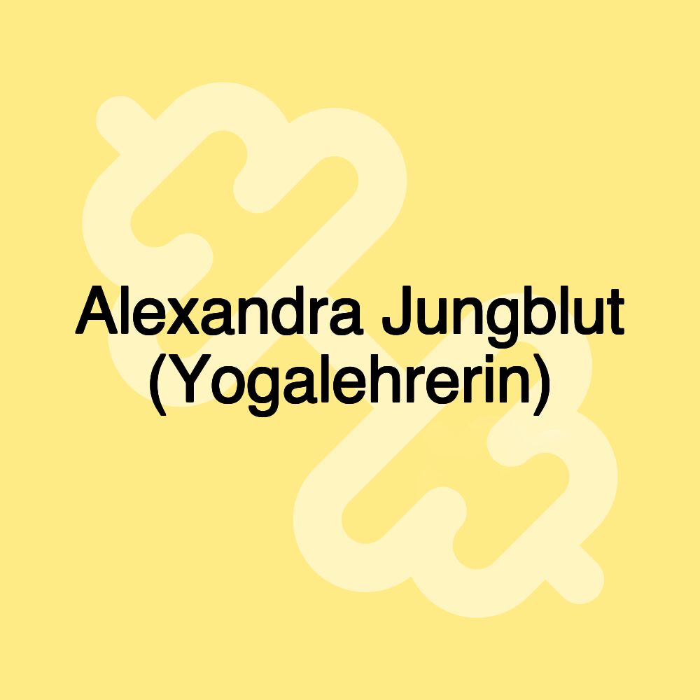 Alexandra Jungblut (Yogalehrerin)