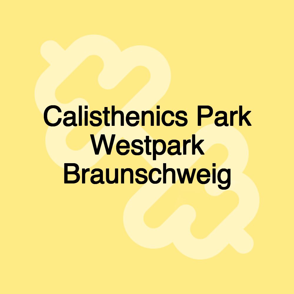 Calisthenics Park Westpark Braunschweig