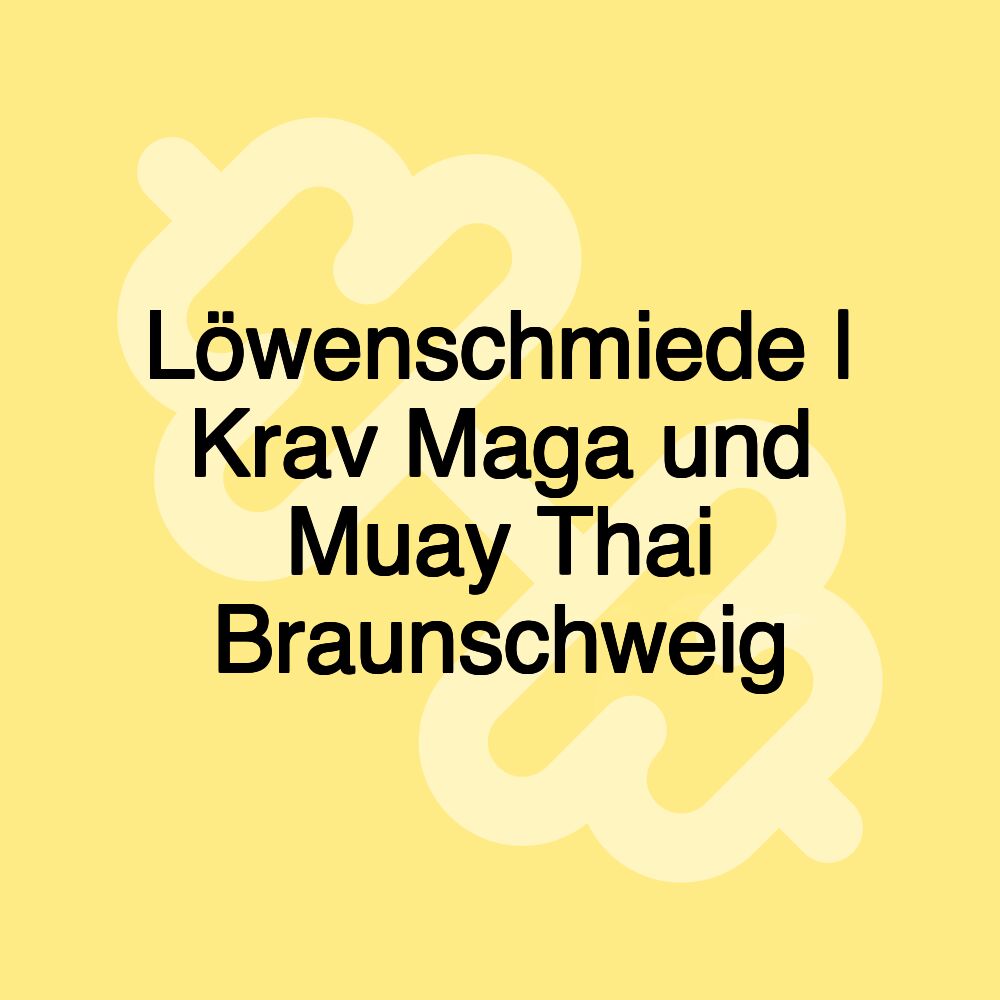 Löwenschmiede | Krav Maga und Muay Thai Braunschweig