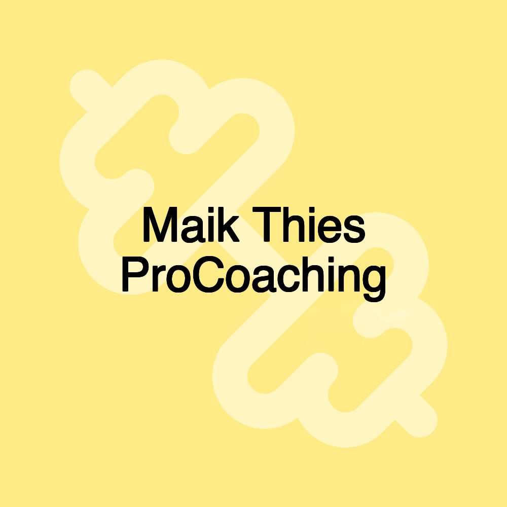 Maik Thies ProCoaching