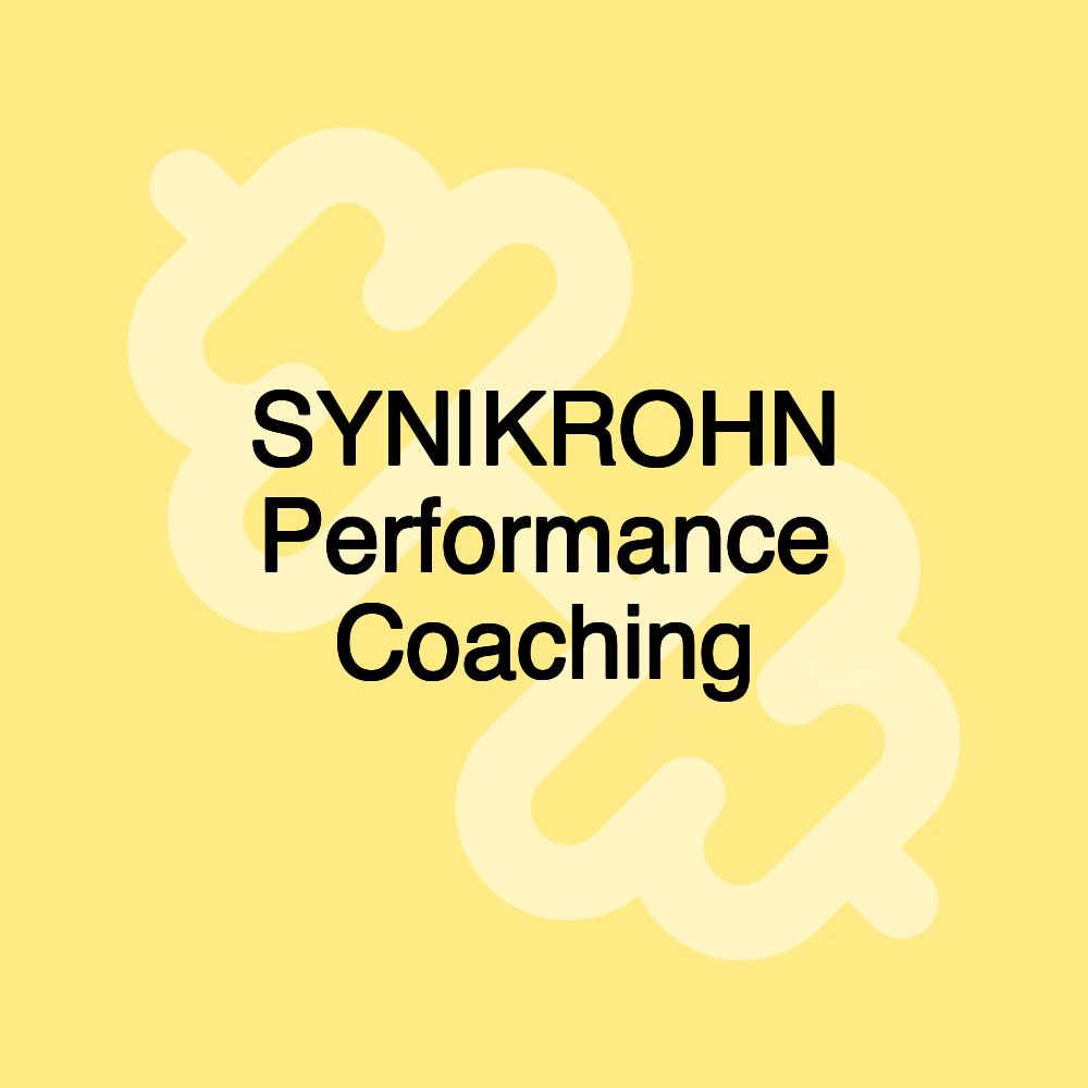 SYN|KROHN Performance Coaching