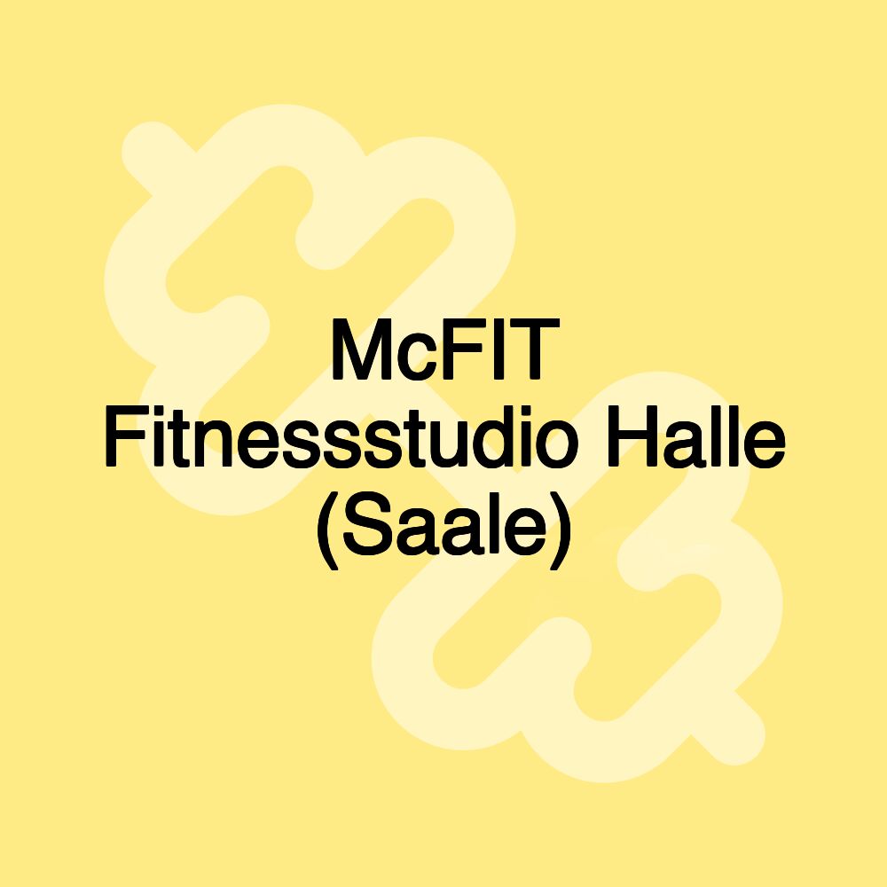 McFIT Fitnessstudio Halle (Saale)