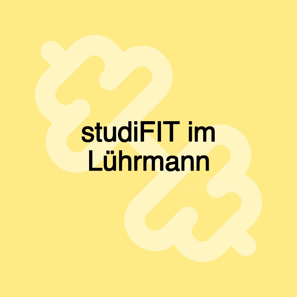 studiFIT im Lührmann