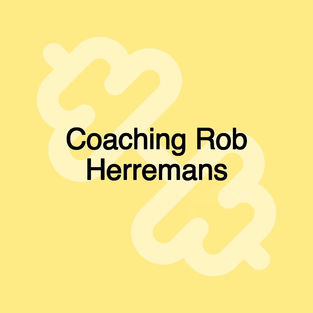 Coaching Rob Herremans