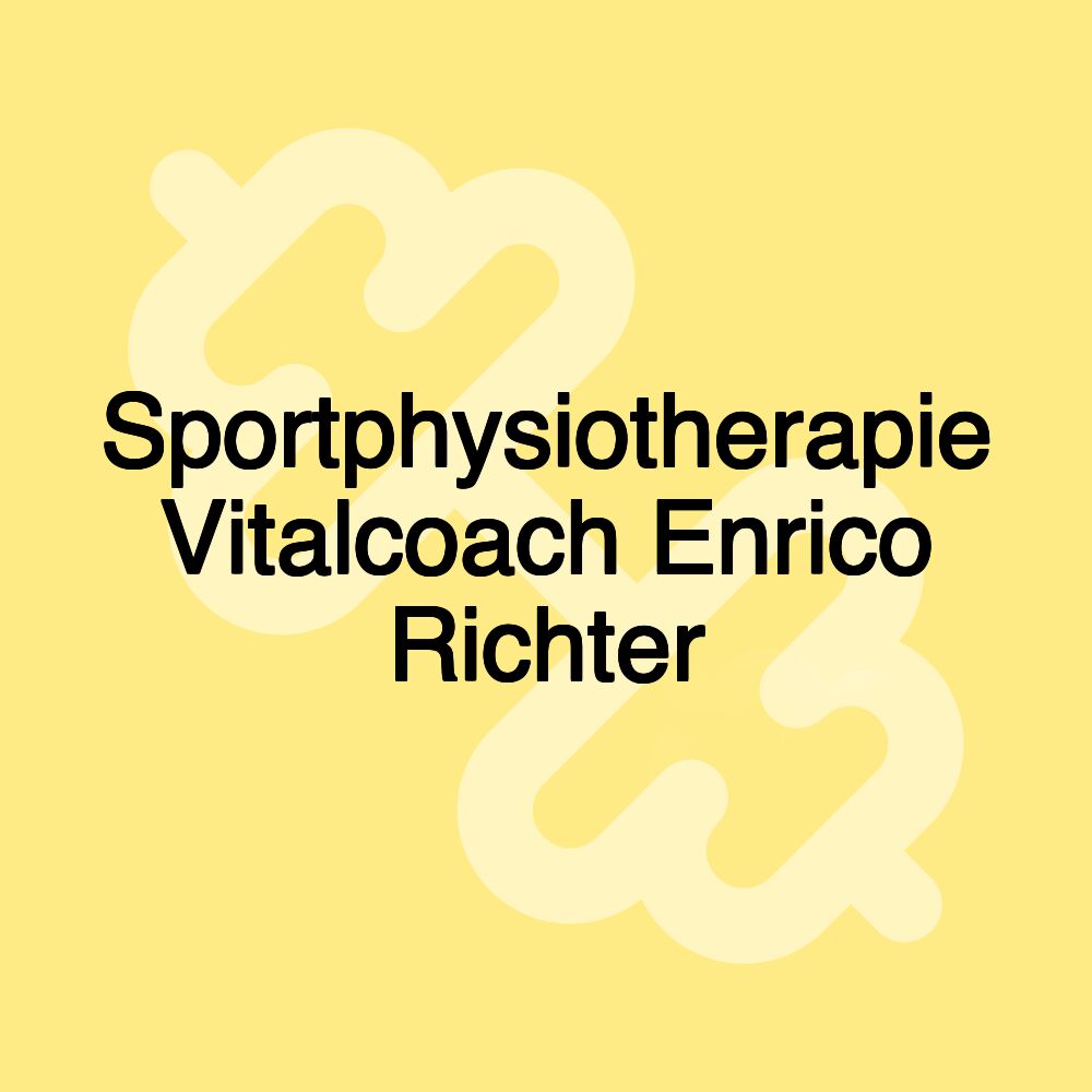 Sportphysiotherapie Vitalcoach Enrico Richter