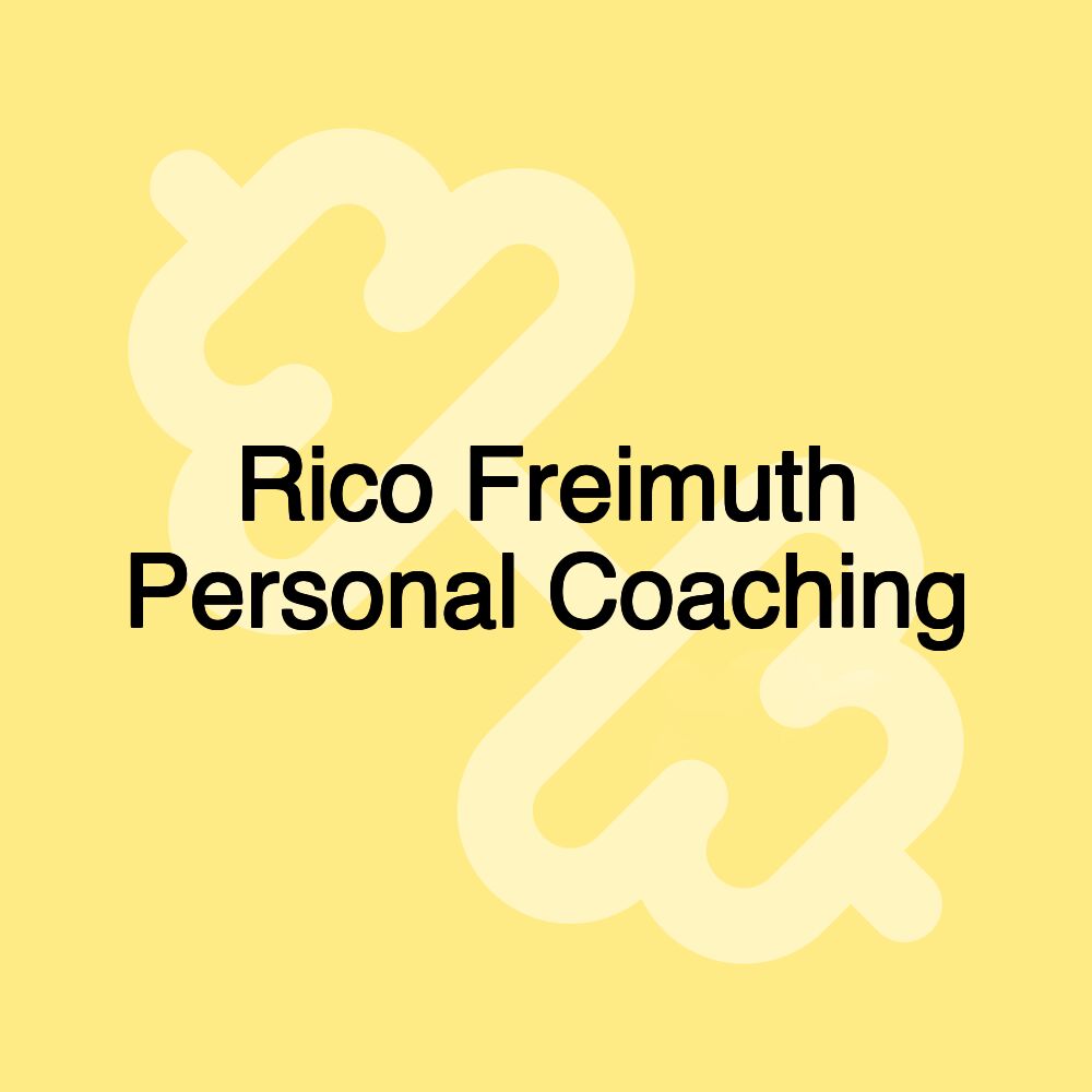 Rico Freimuth Personal Coaching