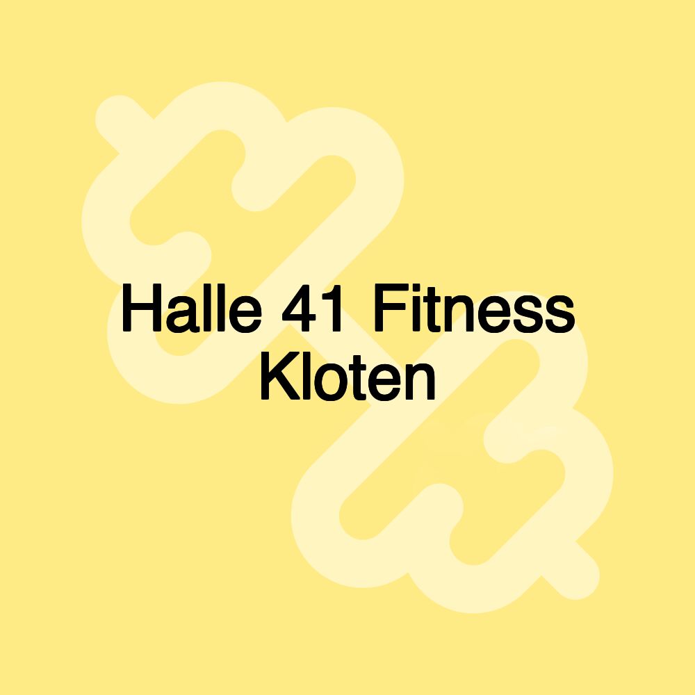 Halle 41 Fitness Kloten