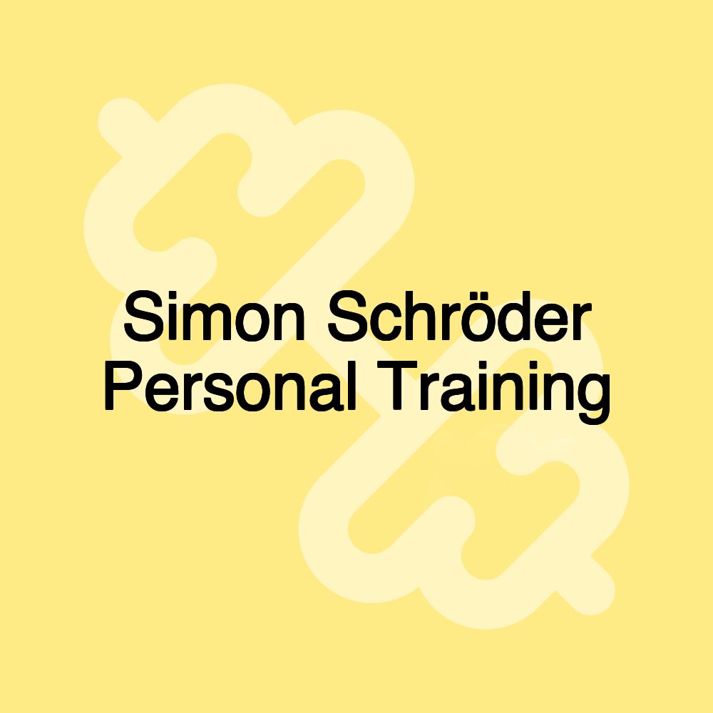 Simon Schröder Personal Training